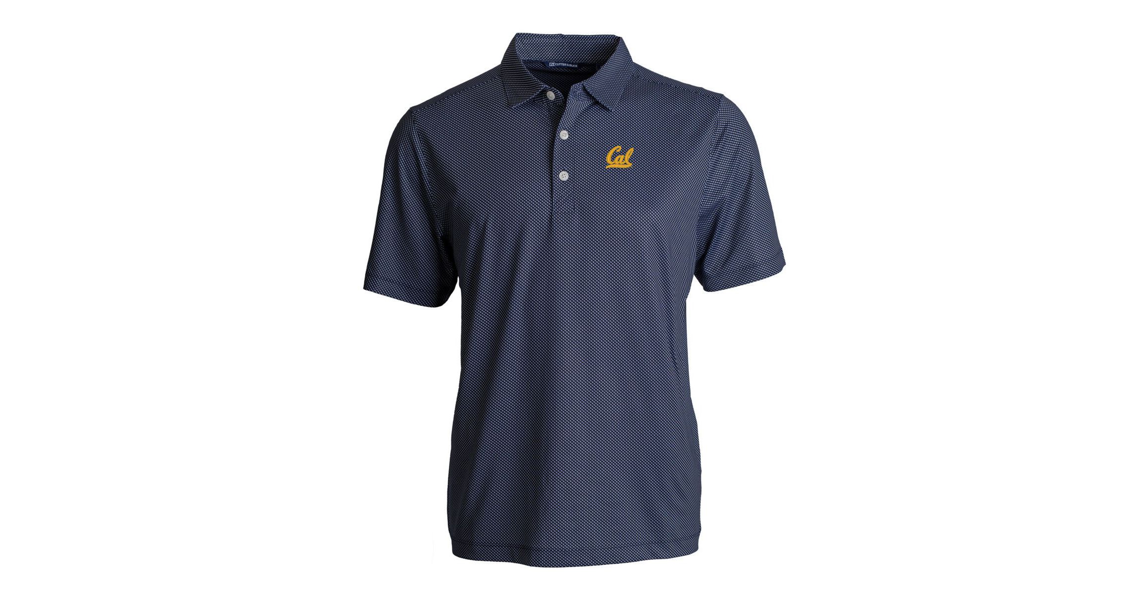California Golden Bears NCAA Cal Bears Pike Eco Symmetry Print Stretch Recycled Polo