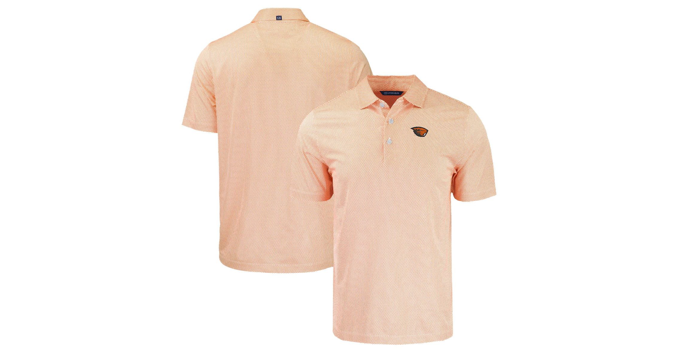 NCAA Oregon State Beavers Pike Eco Symmetry Print Stretch Recycled Polo
