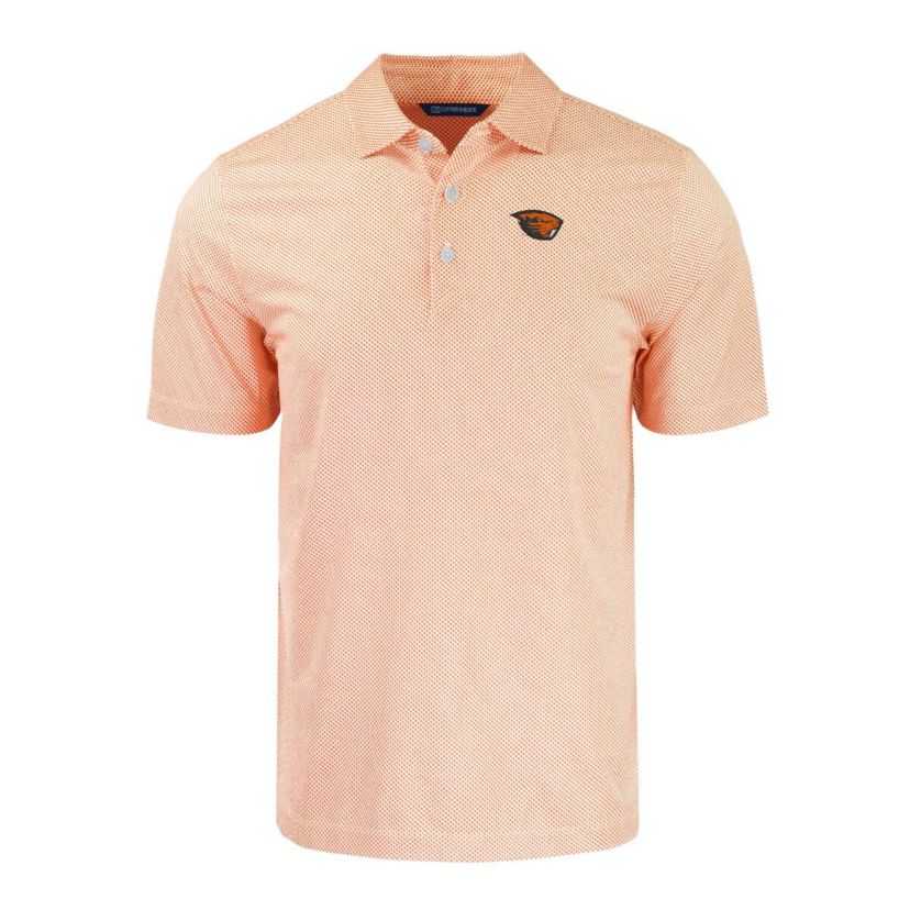 NCAA Oregon State Beavers Pike Eco Symmetry Print Stretch Recycled Polo