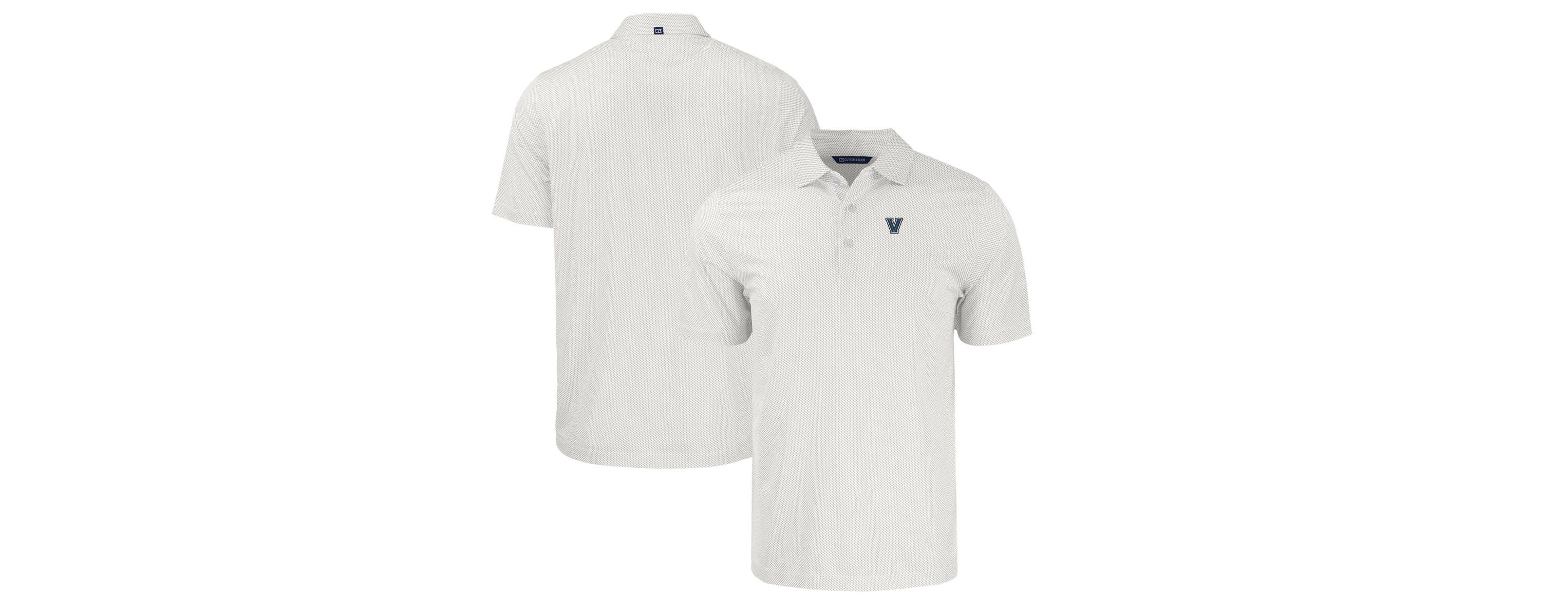 NCAA Villanova Wildcats Pike Eco Symmetry Print Stretch Recycled Polo