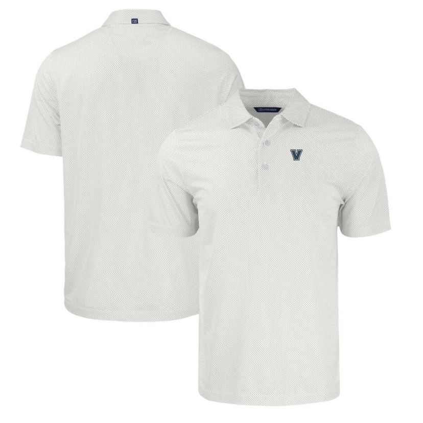 NCAA Villanova Wildcats Pike Eco Symmetry Print Stretch Recycled Polo