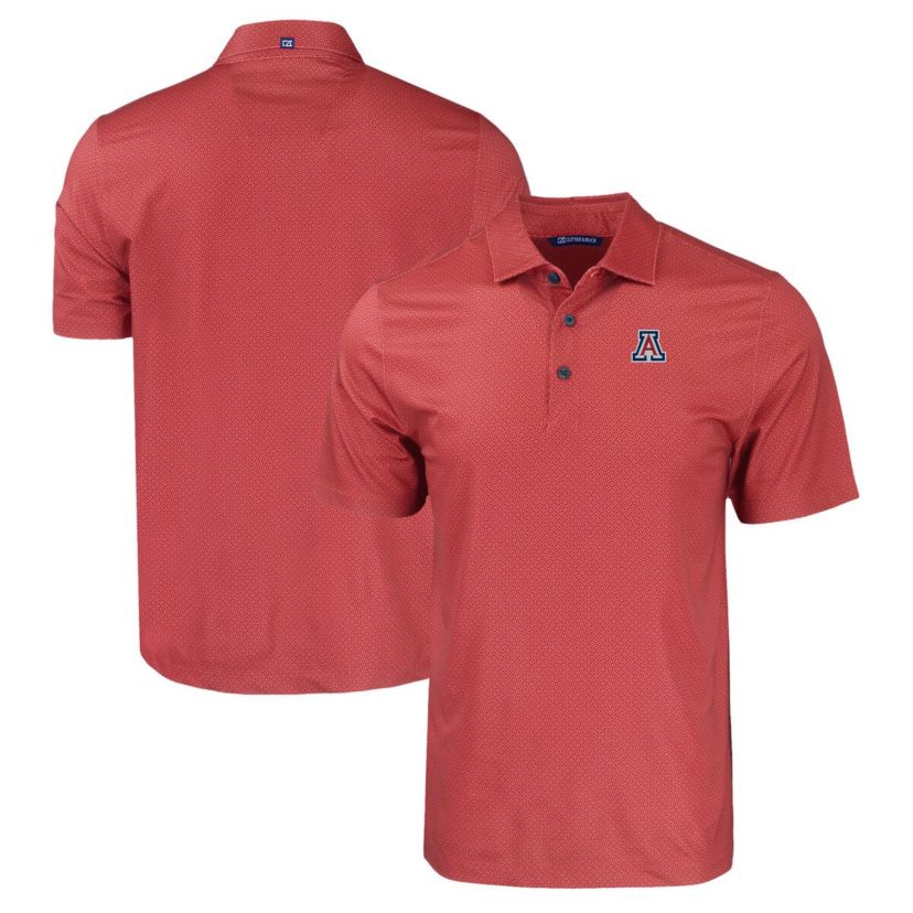 NCAA Arizona Wildcats Pike Eco Tonal Geo Print Stretch Recycled Polo