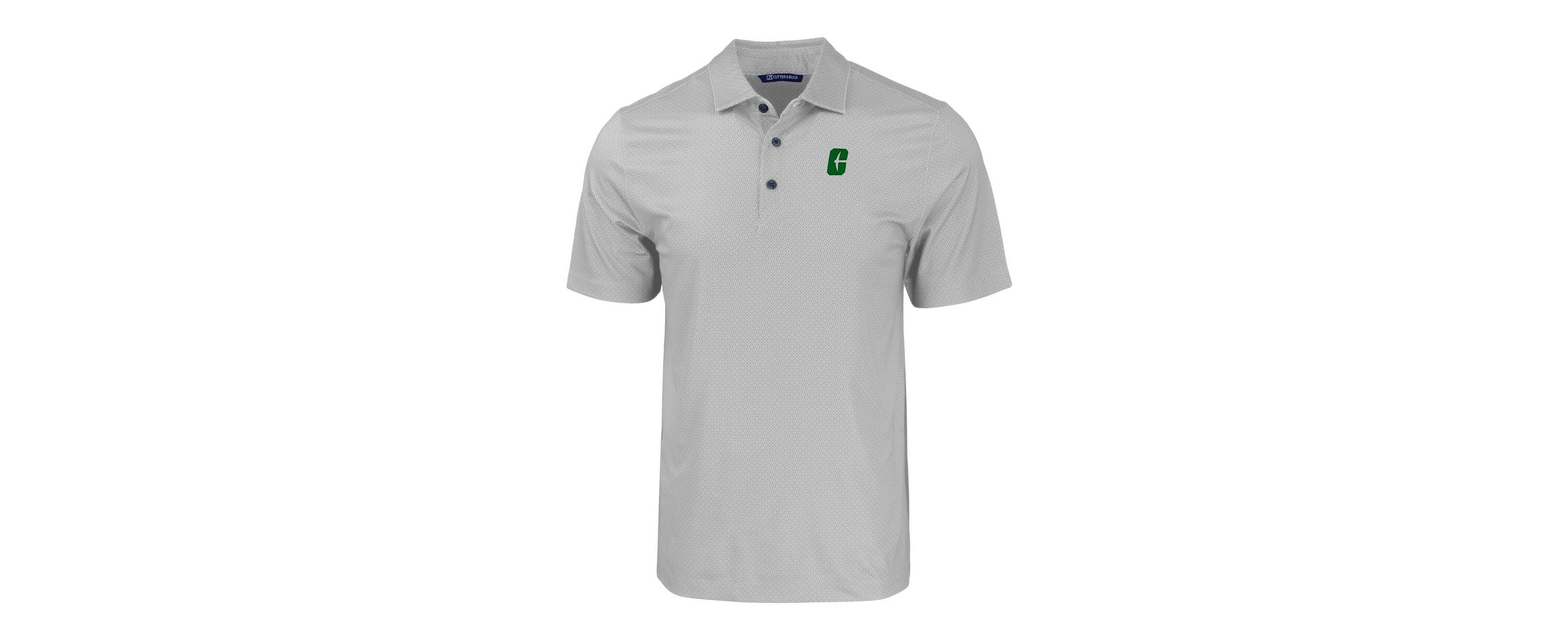NCAA Charlotte 49ers Pike Eco Tonal Geo Print Stretch Recycled Polo