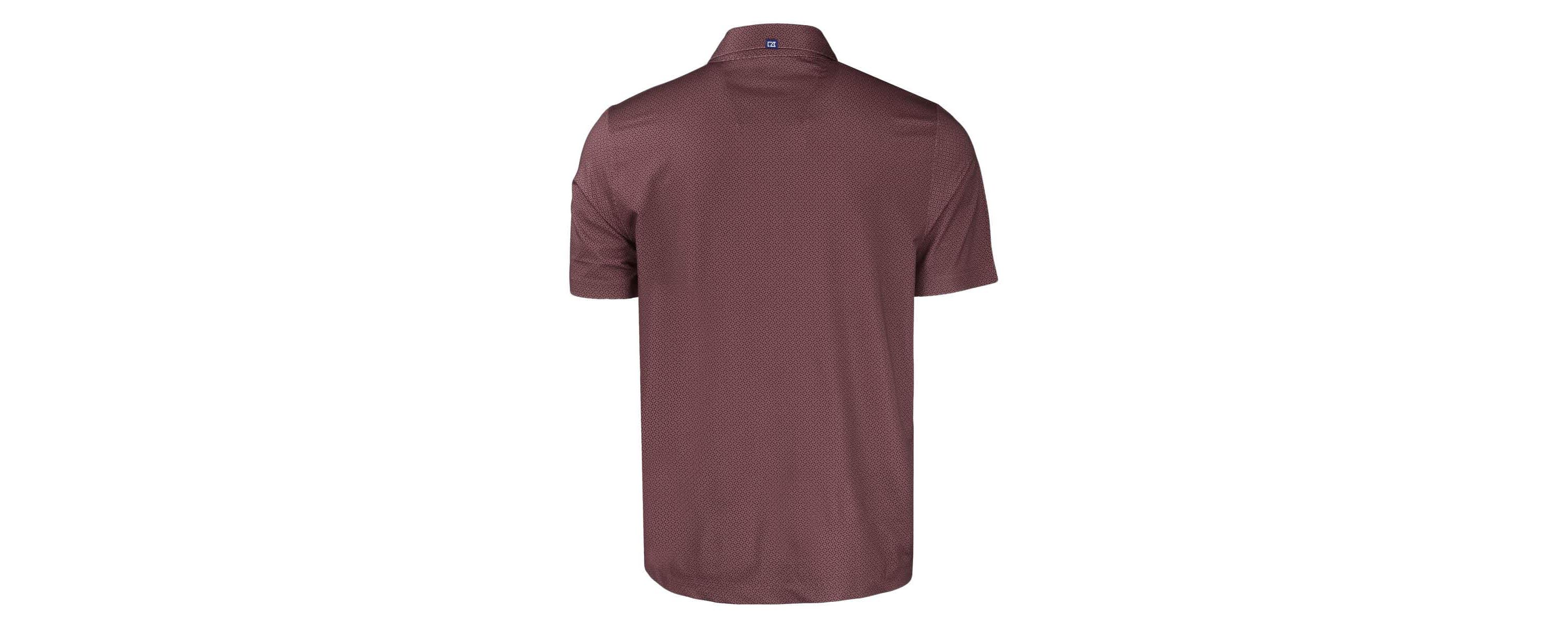Harvard Crimson NCAA Harvard Pike Eco Tonal Geo Print Stretch Recycled Polo