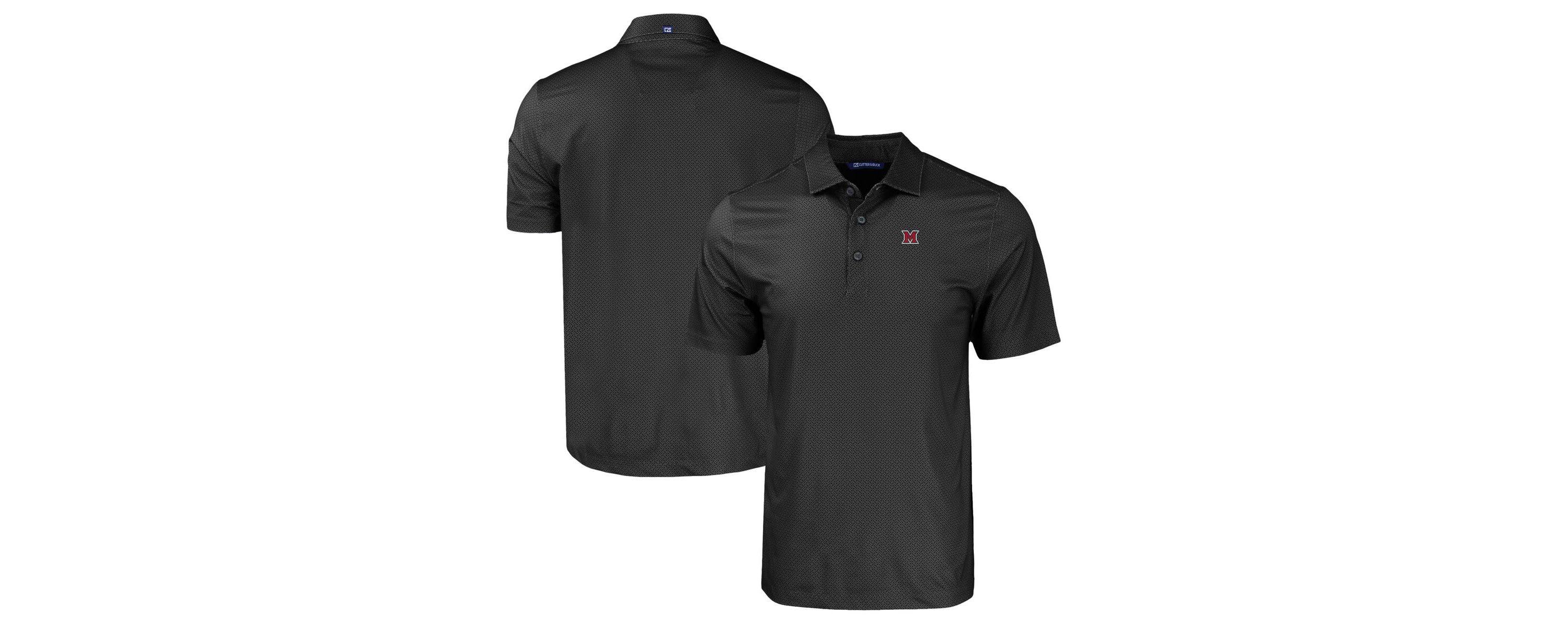 Miami (OH) RedHawks NCAA Miami University RedHawks Pike Eco Tonal Geo Print Stretch Recycled Polo