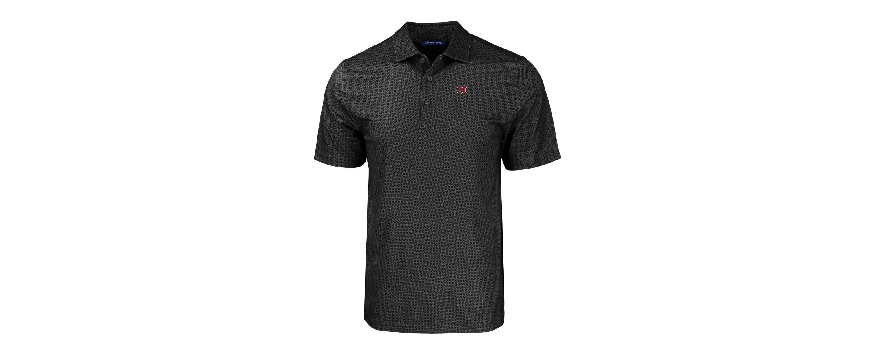 Miami (OH) RedHawks NCAA Miami University RedHawks Pike Eco Tonal Geo Print Stretch Recycled Polo