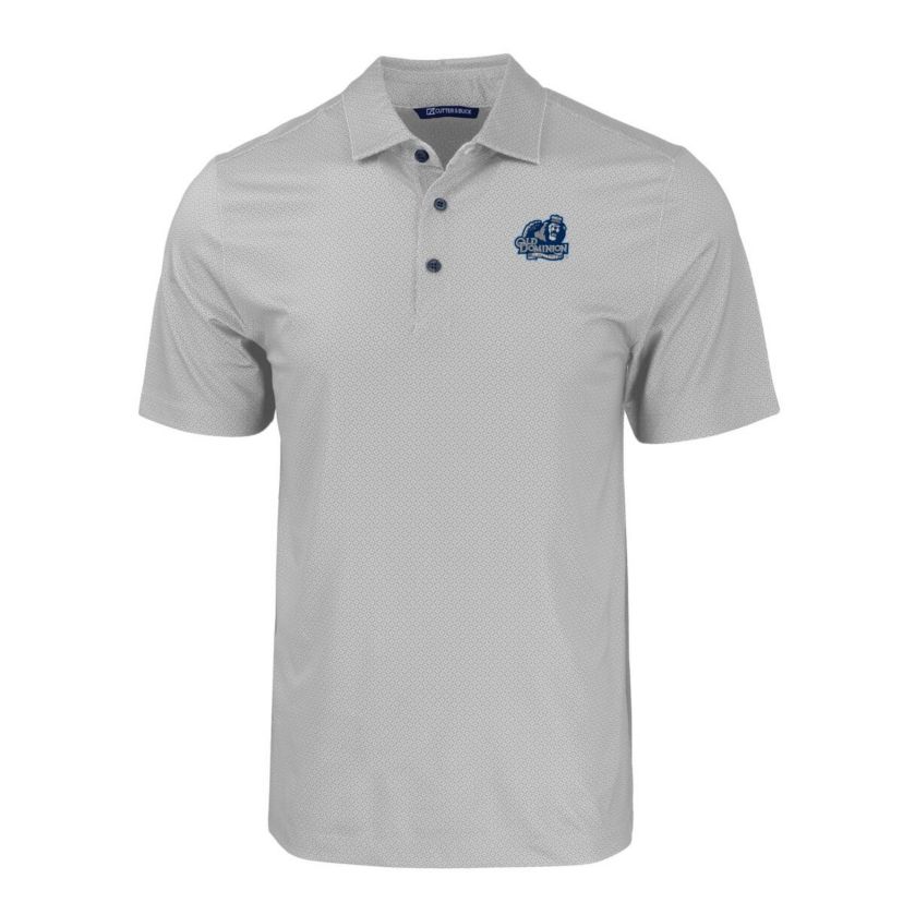 NCAA Old Dominion Monarchs Pike Eco Tonal Geo Print Stretch Recycled Polo