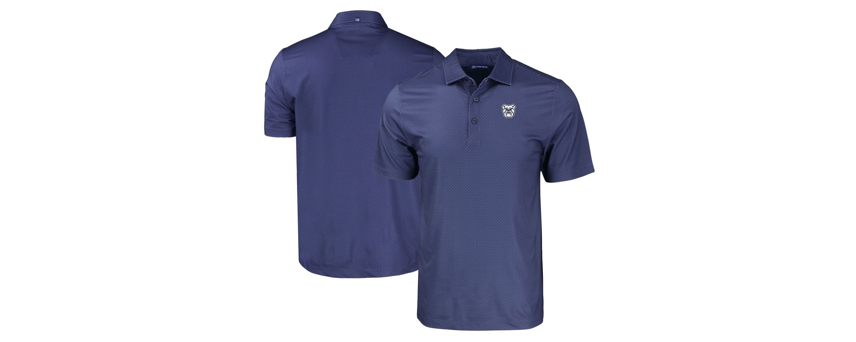Butler University Bulldogs NCAA Butler Bulldogs Pike Eco Tonal Geo Print Stretch Recycled Polo