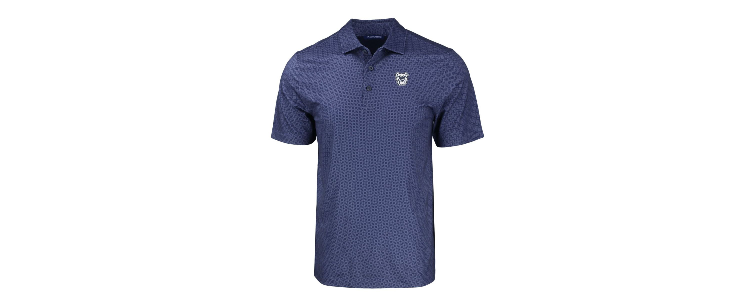 Butler University Bulldogs NCAA Butler Bulldogs Pike Eco Tonal Geo Print Stretch Recycled Polo