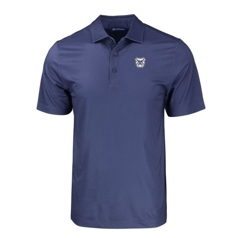 Butler University Bulldogs NCAA Butler Bulldogs Pike Eco Tonal Geo Print Stretch Recycled Polo