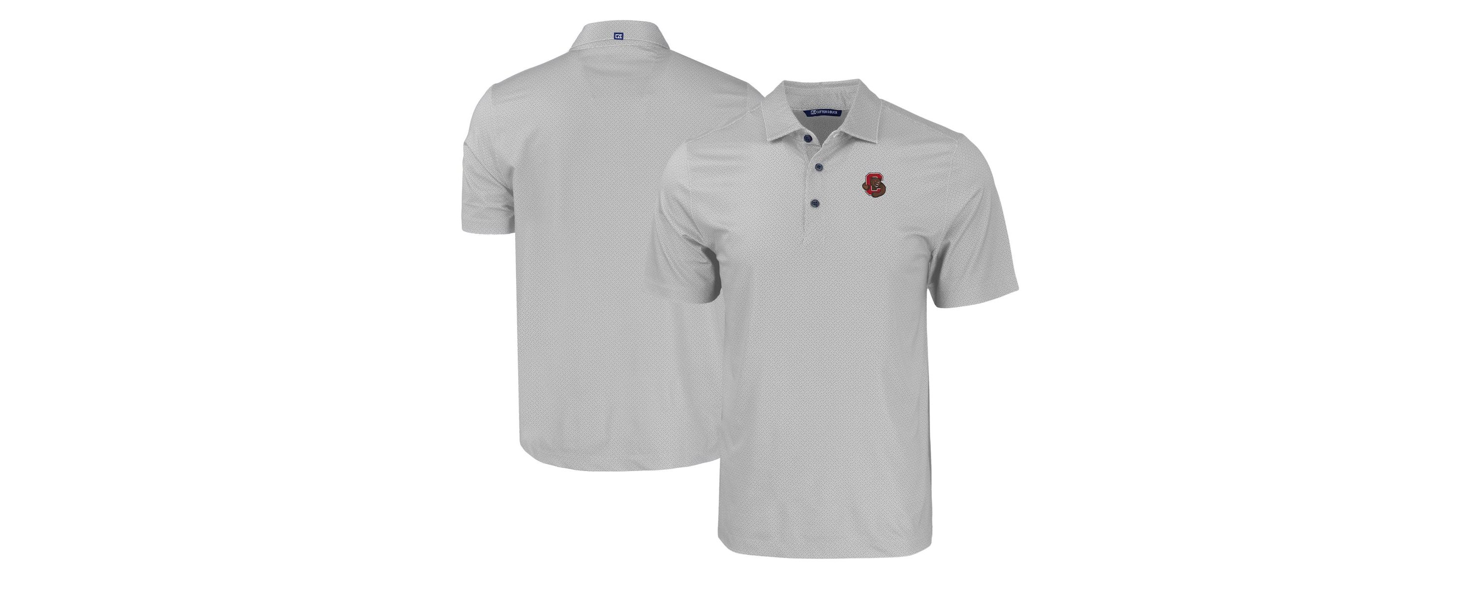 Cornell Big Red NCAA Cornell Big Pike Eco Tonal Geo Print Stretch Recycled Polo