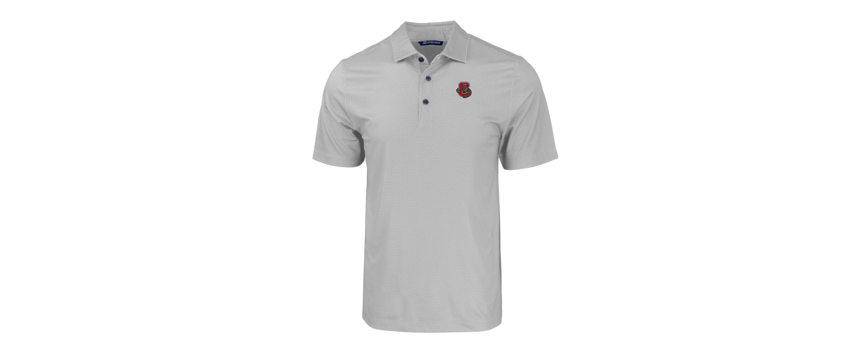 Cornell Big Red NCAA Cornell Big Pike Eco Tonal Geo Print Stretch Recycled Polo