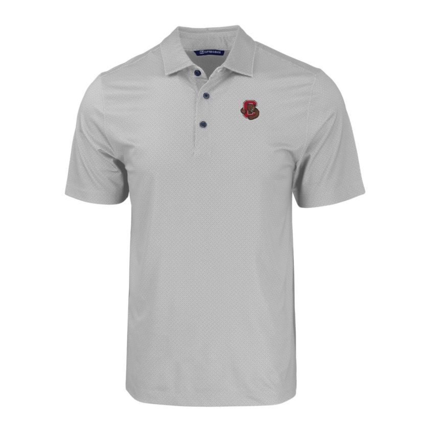 Cornell Big Red NCAA Cornell Big Pike Eco Tonal Geo Print Stretch Recycled Polo