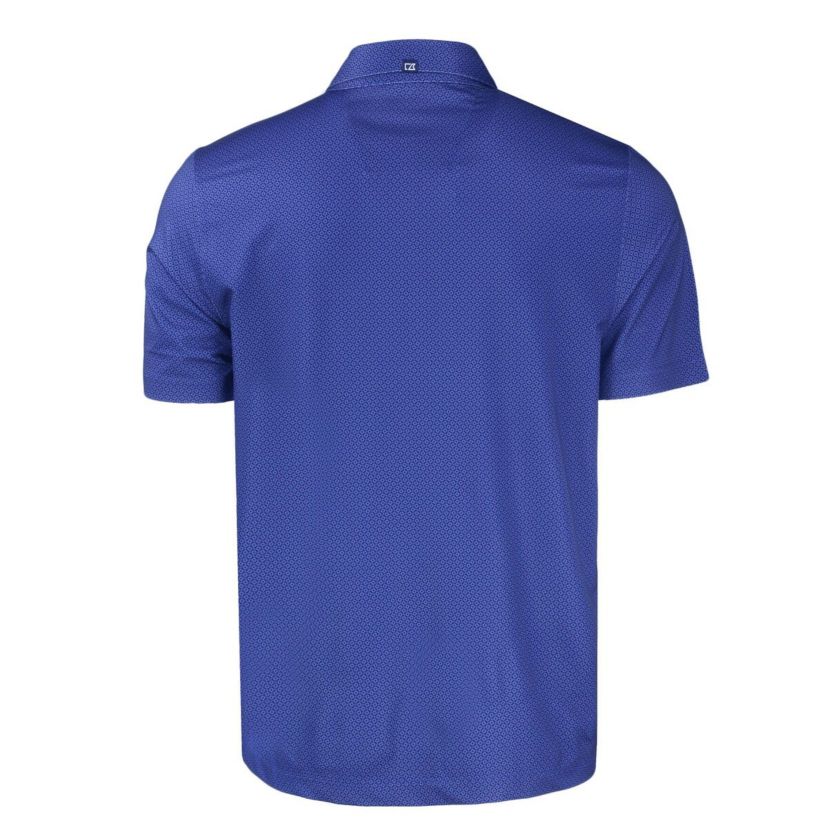 Creighton University Bluejays NCAA Creighton Bluejays Pike Eco Tonal Geo Print Stretch Recycled Polo