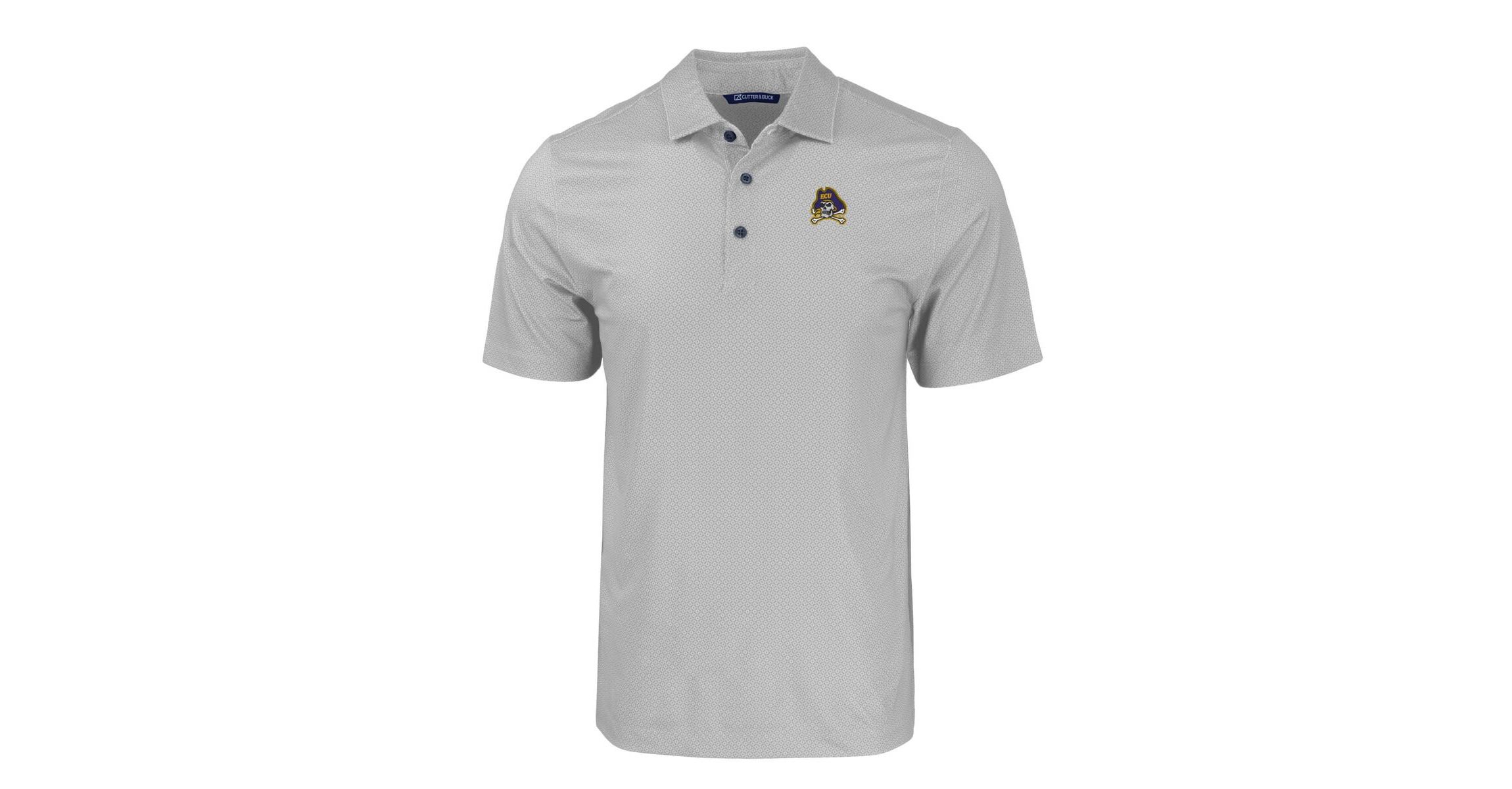 East Carolina Pirates NCAA ECU Pirates Pike Eco Tonal Geo Print Stretch Recycled Polo