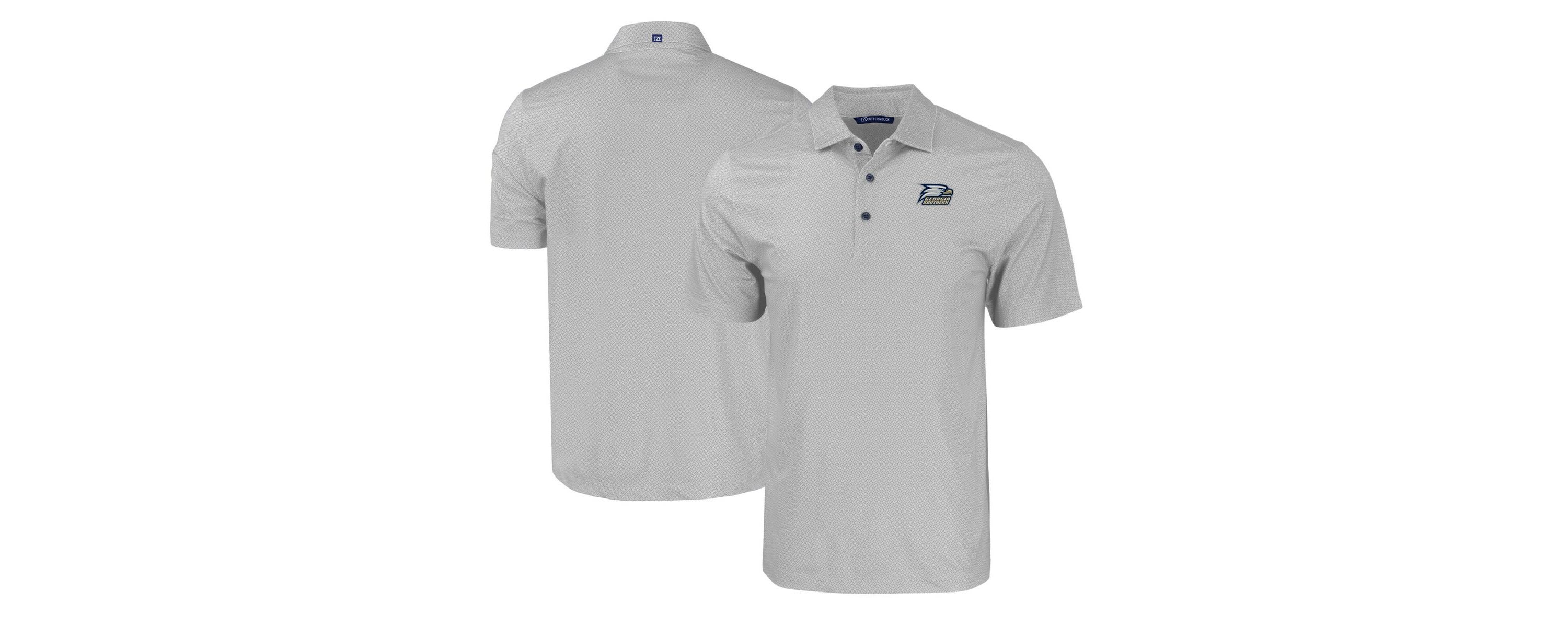 NCAA Georgia Southern Eagles Pike Eco Tonal Geo Print Stretch Recycled Polo