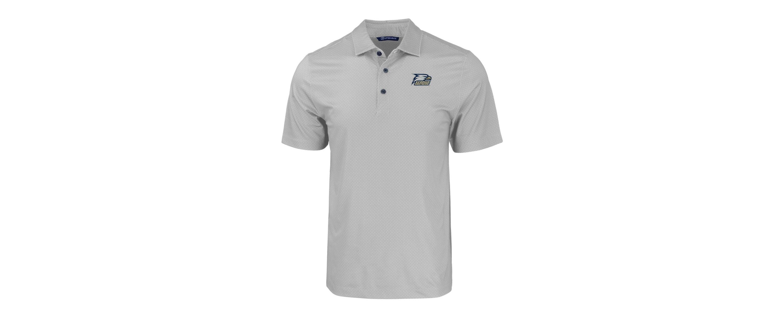 NCAA Georgia Southern Eagles Pike Eco Tonal Geo Print Stretch Recycled Polo