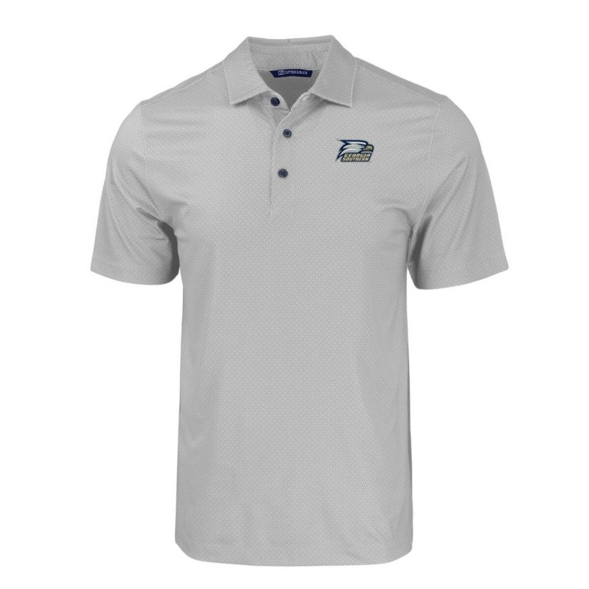 NCAA Georgia Southern Eagles Pike Eco Tonal Geo Print Stretch Recycled Polo