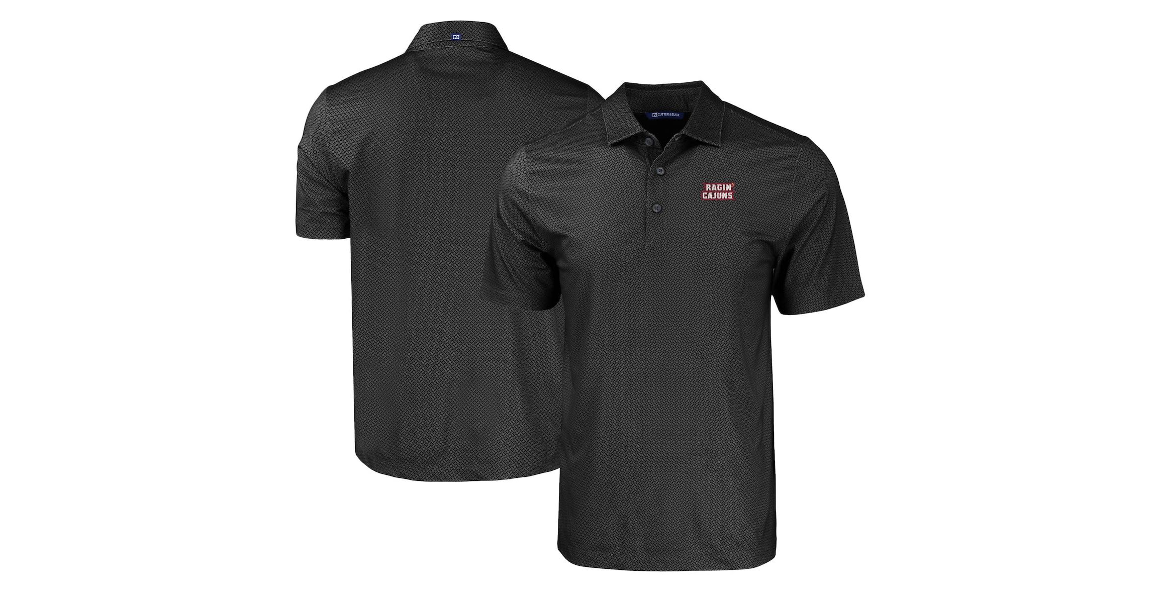 NCAA Louisiana Ragin Cajuns Pike Eco Tonal Geo Print Stretch Recycled Polo