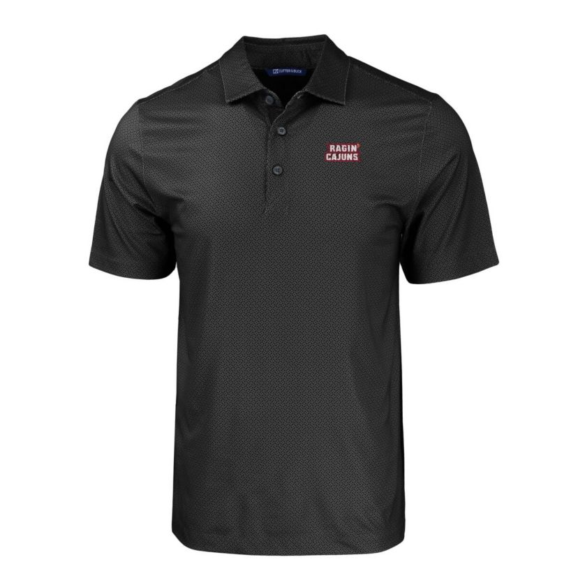 NCAA Louisiana Ragin Cajuns Pike Eco Tonal Geo Print Stretch Recycled Polo