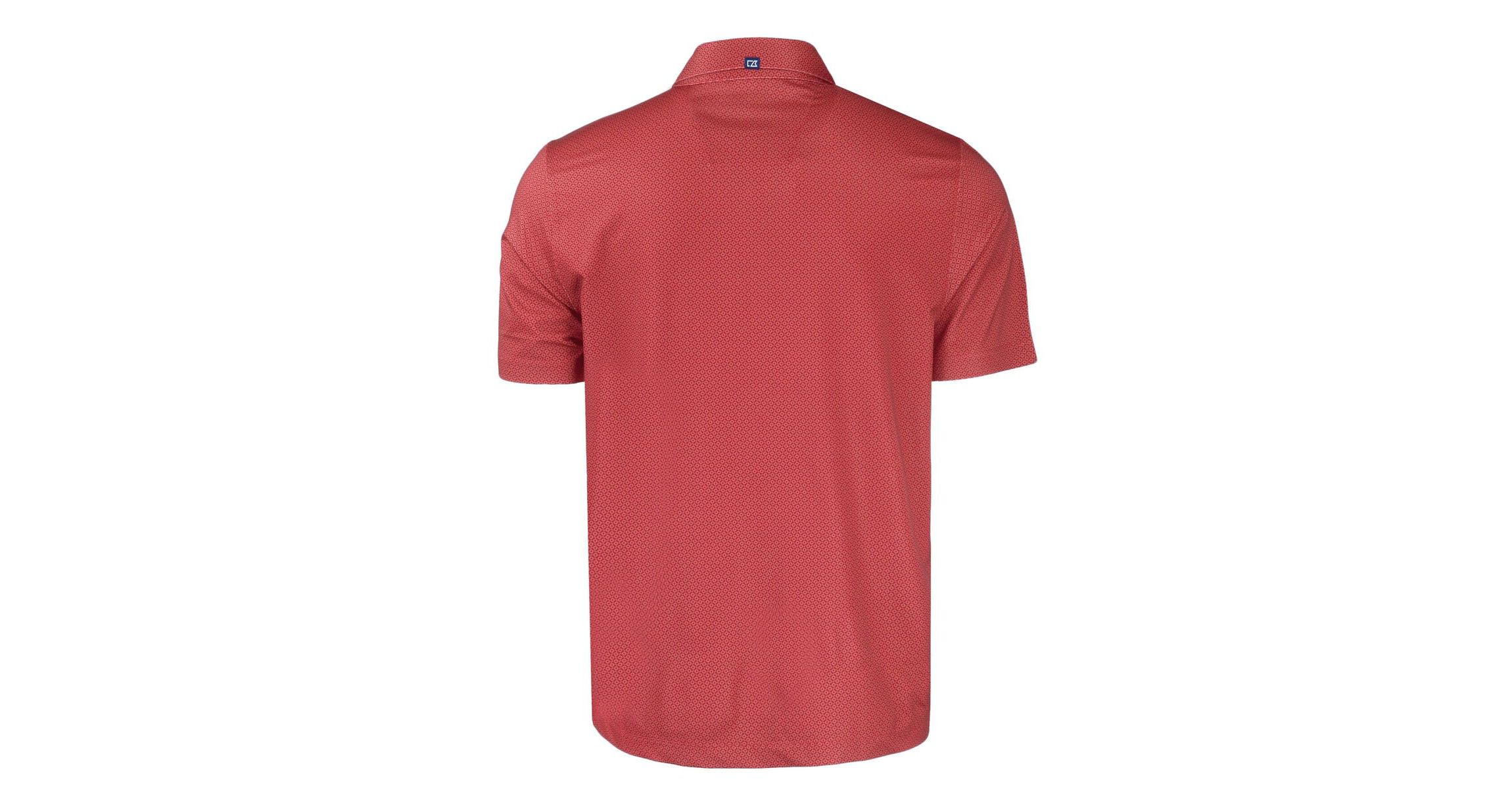 NCAA Louisiana Tech Bulldogs Pike Eco Tonal Geo Print Stretch Recycled Polo