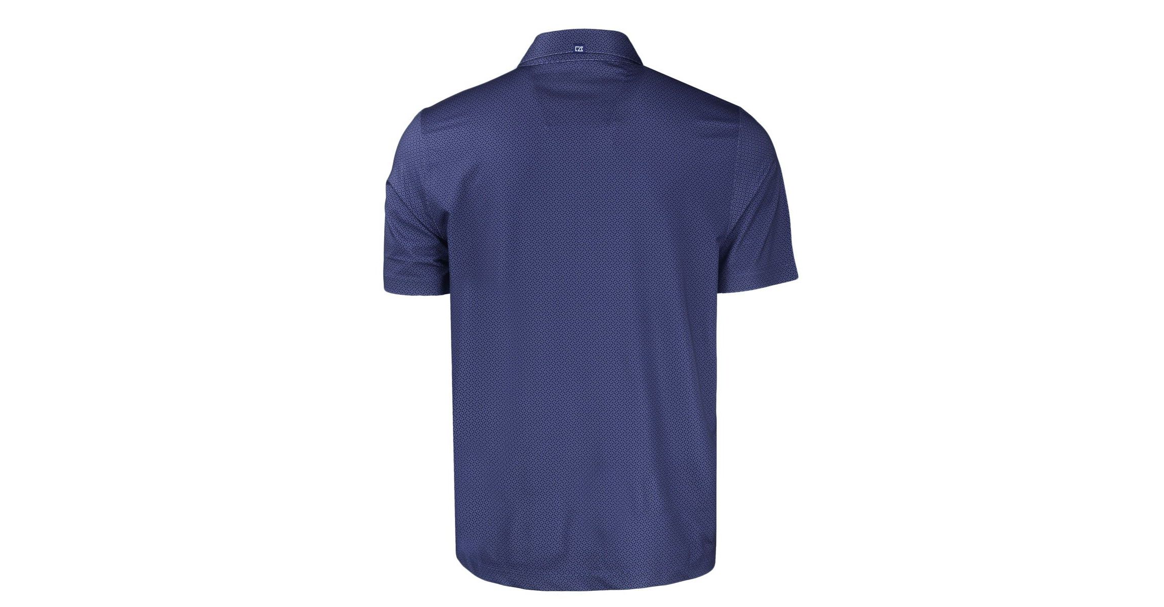 Navy Midshipmen NCAA Midshipmen Pike Eco Tonal Geo Print Stretch Recycled Polo