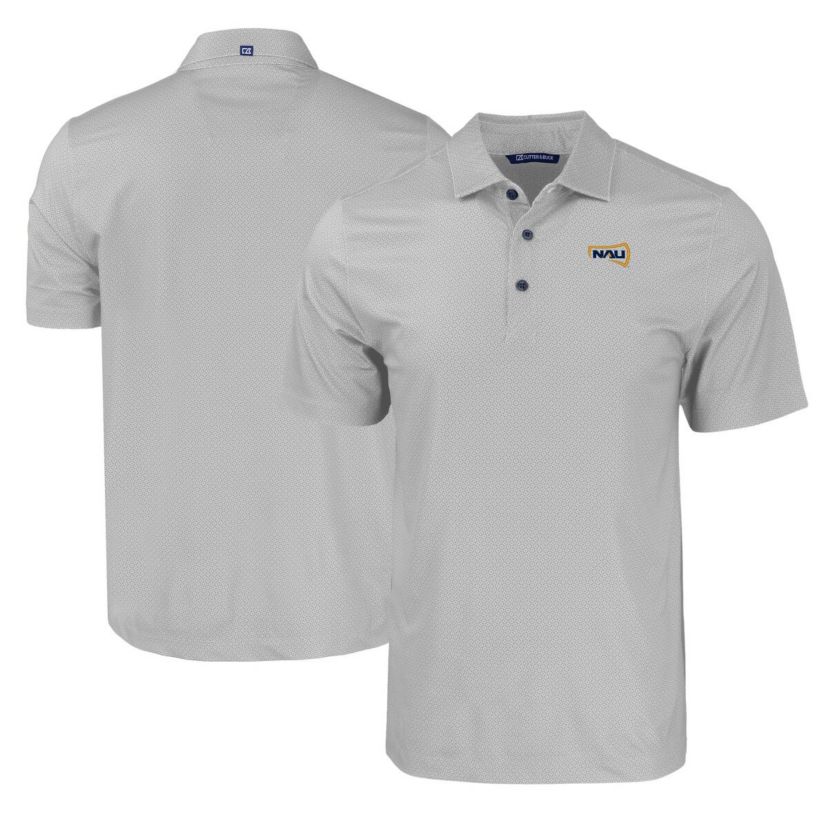 NCAA Northern Arizona Lumberjacks Pike Eco Tonal Geo Print Stretch Recycled Polo