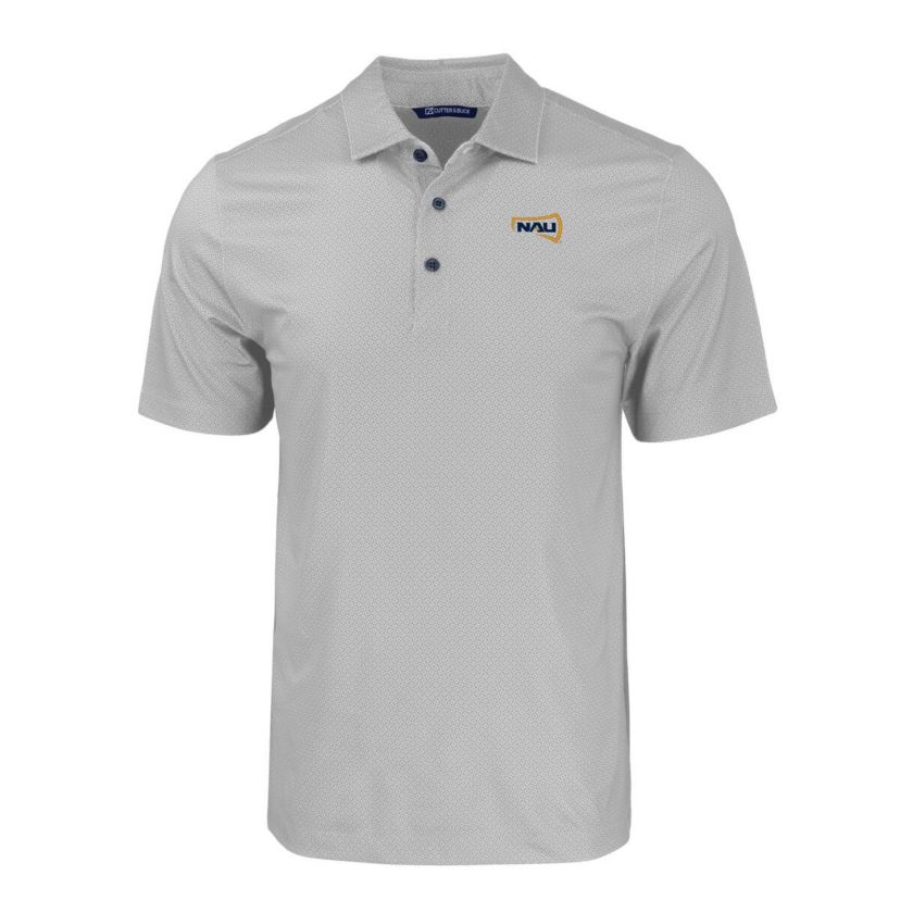 NCAA Northern Arizona Lumberjacks Pike Eco Tonal Geo Print Stretch Recycled Polo