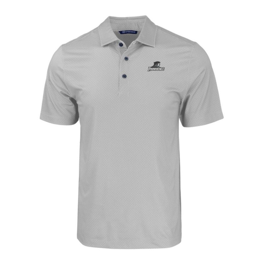 NCAA Providence Friars Pike Eco Tonal Geo Print Stretch Recycled Polo
