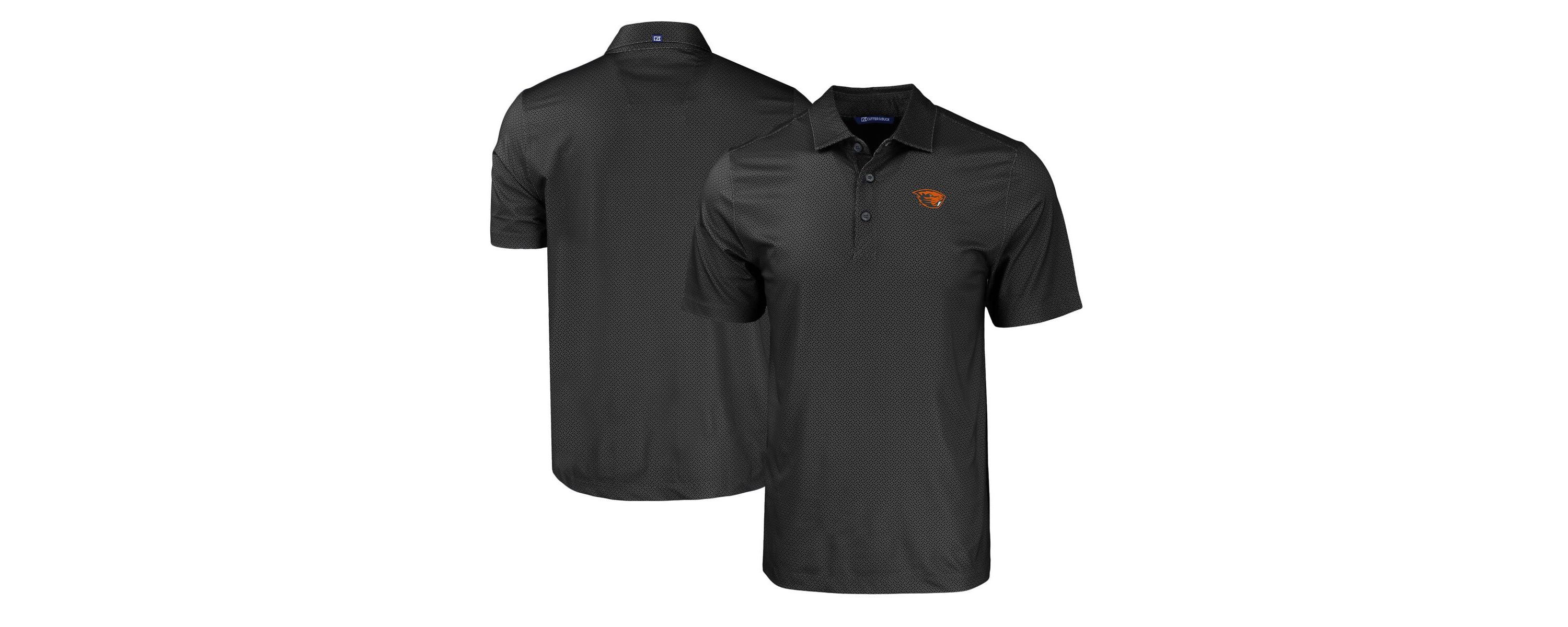 NCAA Oregon State Beavers Pike Eco Tonal Geo Print Stretch Recycled Polo