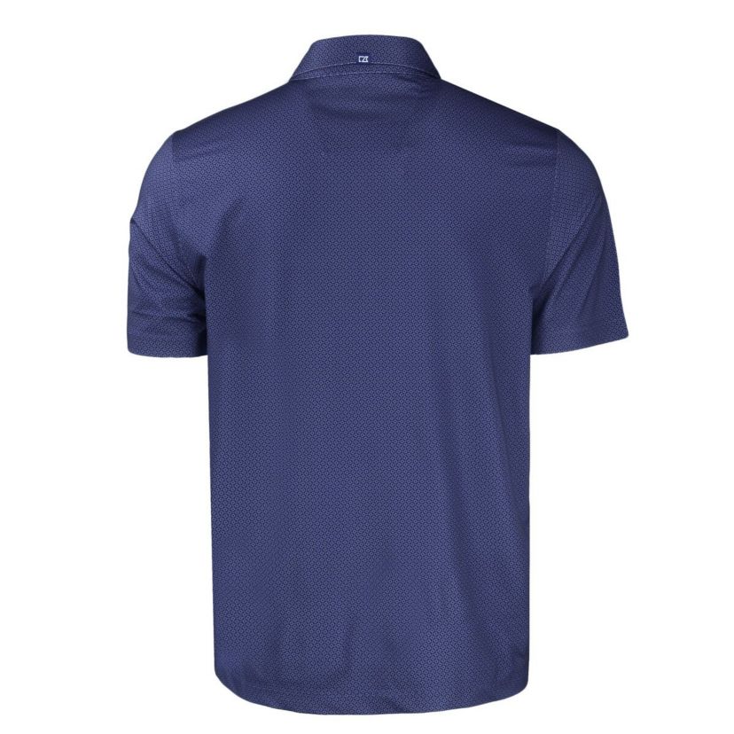 Connecticut Huskies NCAA UConn Huskies Pike Eco Tonal Geo Print Stretch Recycled Polo