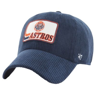 '47 Men's MLB Houston Astros Wax Pack Collection Corduroy Clean Up Adjustable Hat, Navy Blue
