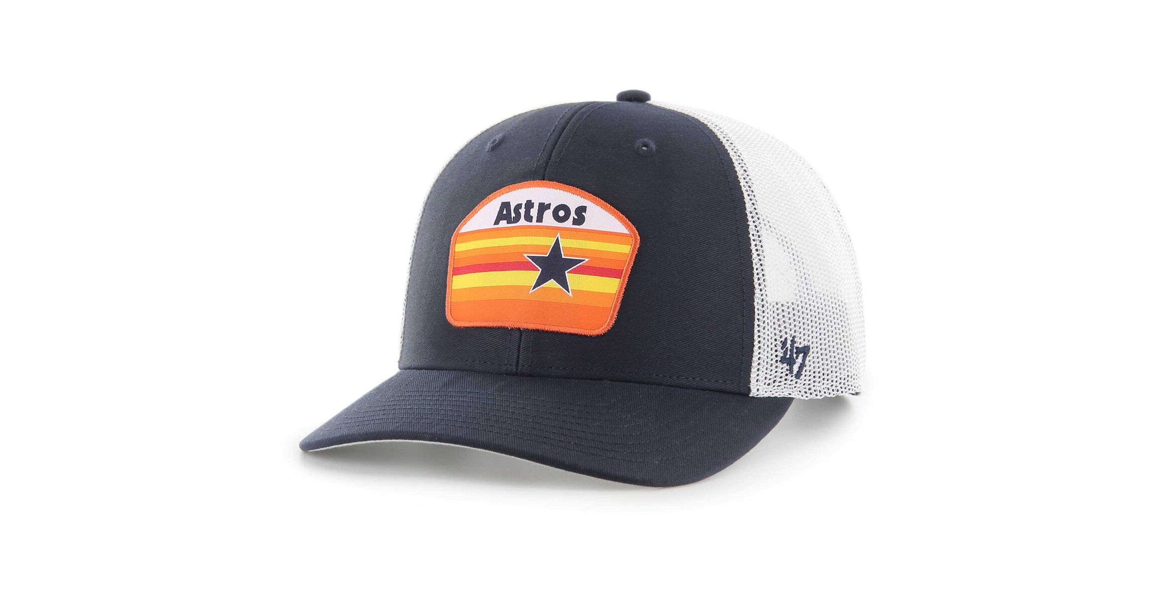 MLB Houston Astros Retro Region Patch Trucker Adjustable Hat