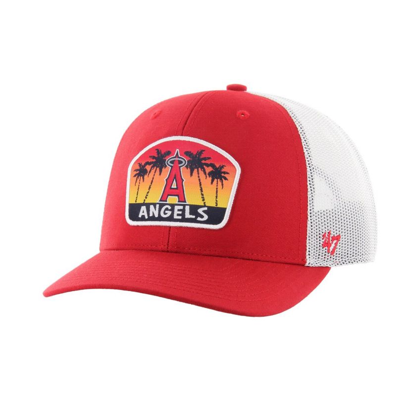MLB Los Angeles Angels Retro Region Patch Trucker Adjustable Hat