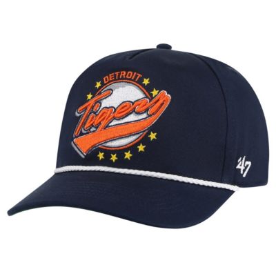 '47 Men's MLB Detroit Tigers Wax Pack Collection Premier Hitch Adjustable Hat, Navy Blue