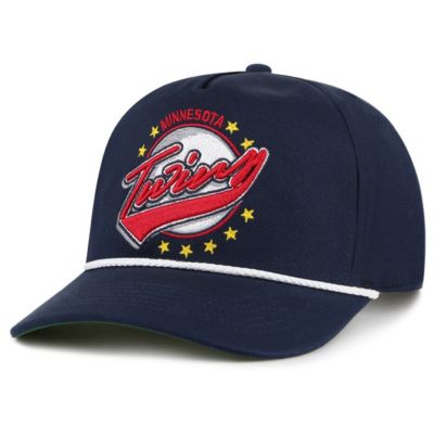 '47 Men's MLB Minnesota Twins Wax Pack Collection Premier Hitch Adjustable Hat, Navy Blue