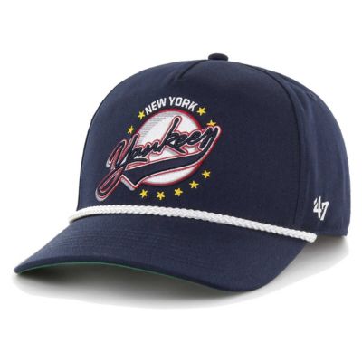 '47 Men's MLB New York Yankees Wax Pack Collection Premier Hitch Adjustable Hat, Navy Blue
