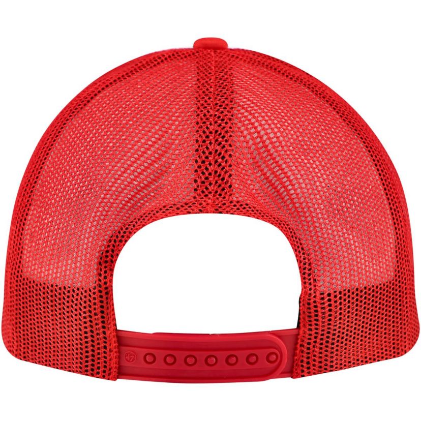 MLB White/Red Cincinnati Reds Cooperstown Collection Wax Pack Express Trucker Adjustable Hat
