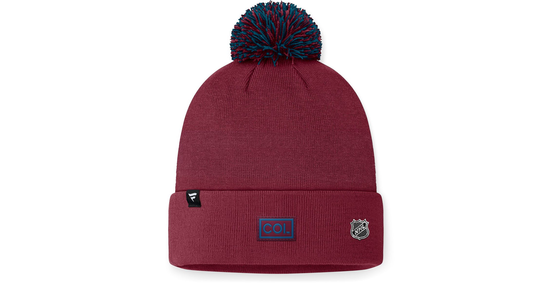 NHL Fanatics Colorado Avalanche 2024 NHL Draft Cuffed Knit Hat with Pom
