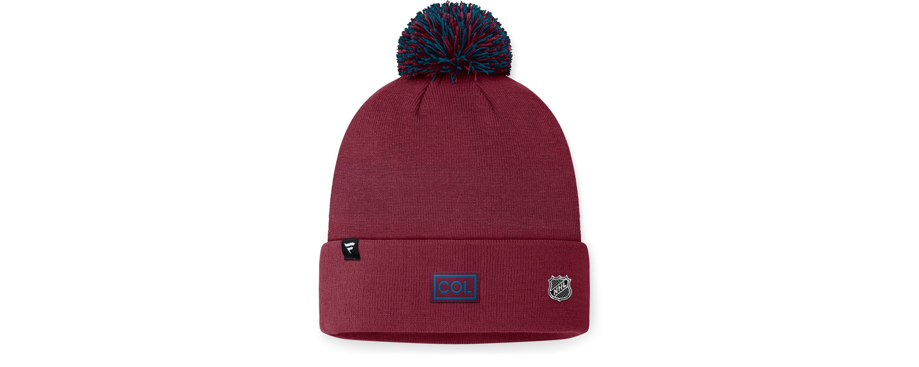 NHL Fanatics Colorado Avalanche 2024 NHL Draft Cuffed Knit Hat with Pom