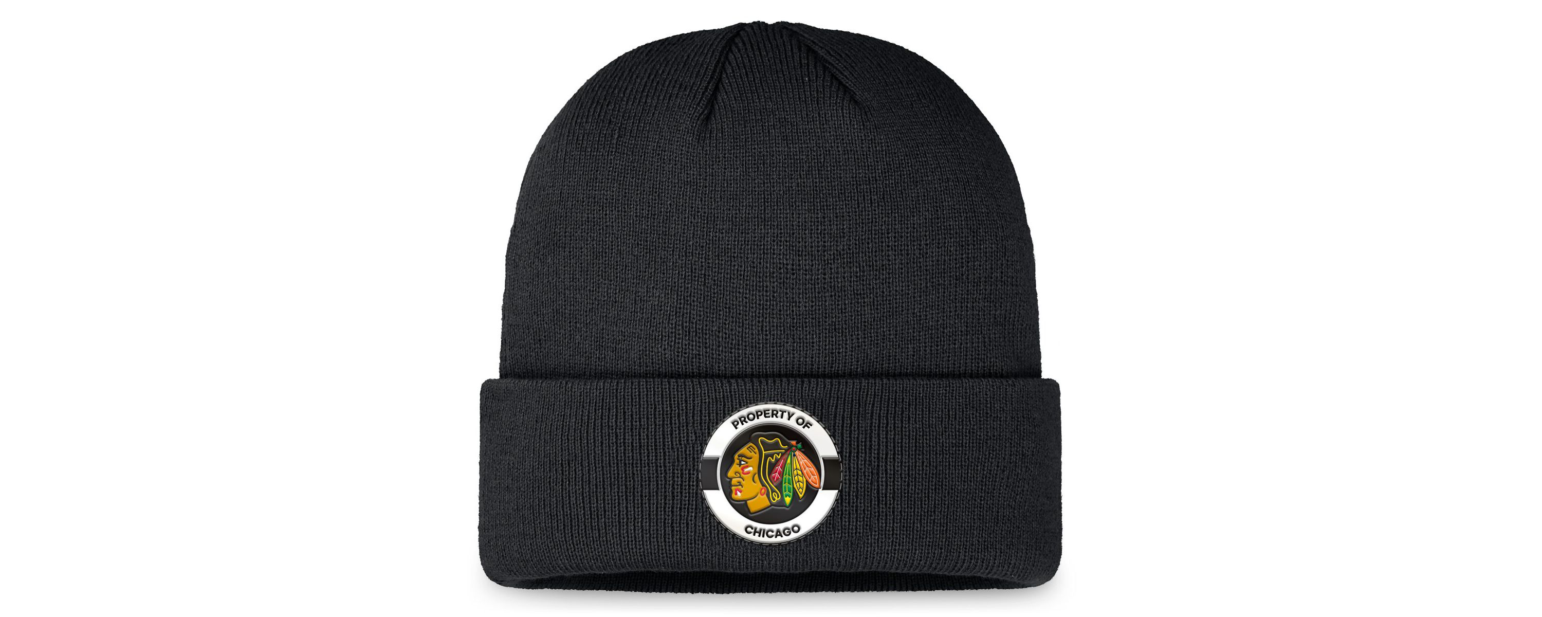 NHL Fanatics Chicago Blackhawks Authentic Pro Training Camp Cuffed Knit Hat