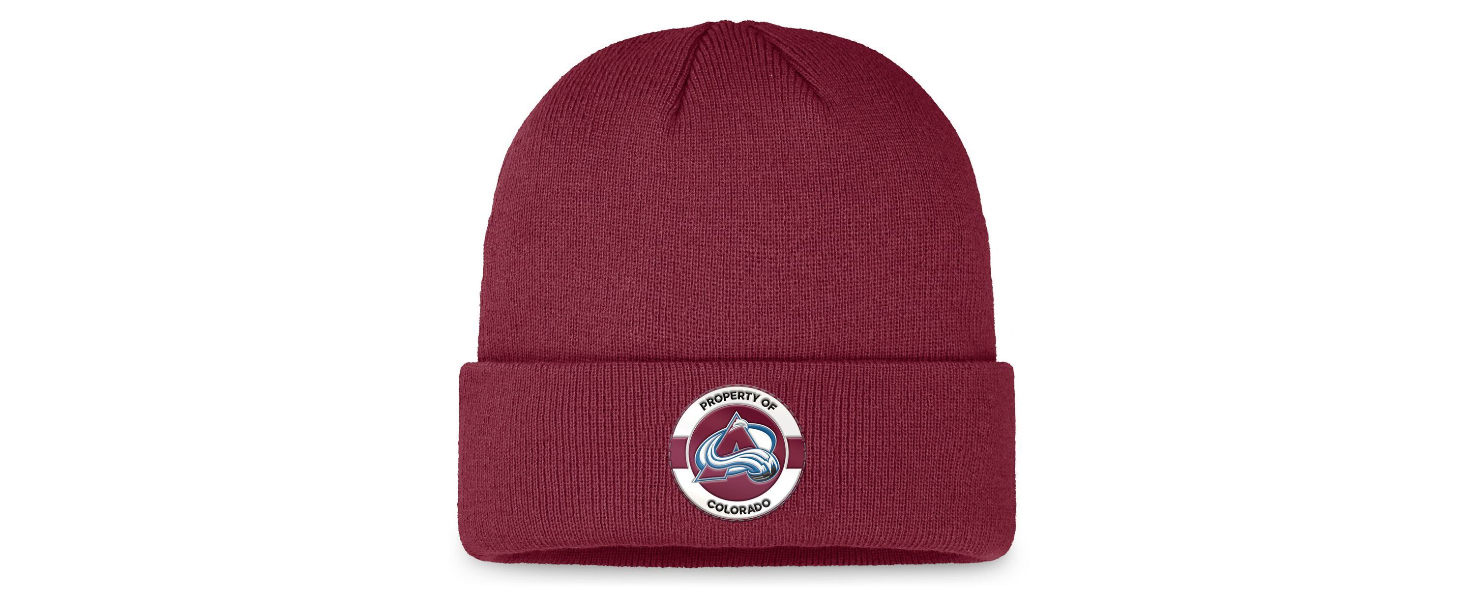 NHL Fanatics Colorado Avalanche Authentic Pro Training Camp Cuffed Knit Hat