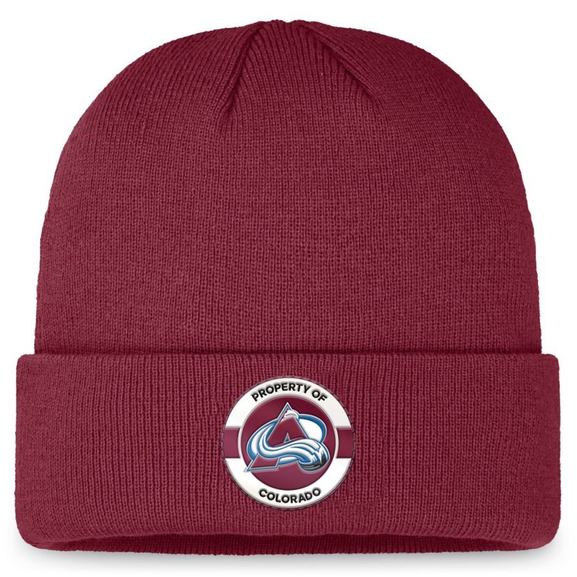 NHL Fanatics Colorado Avalanche Authentic Pro Training Camp Cuffed Knit Hat