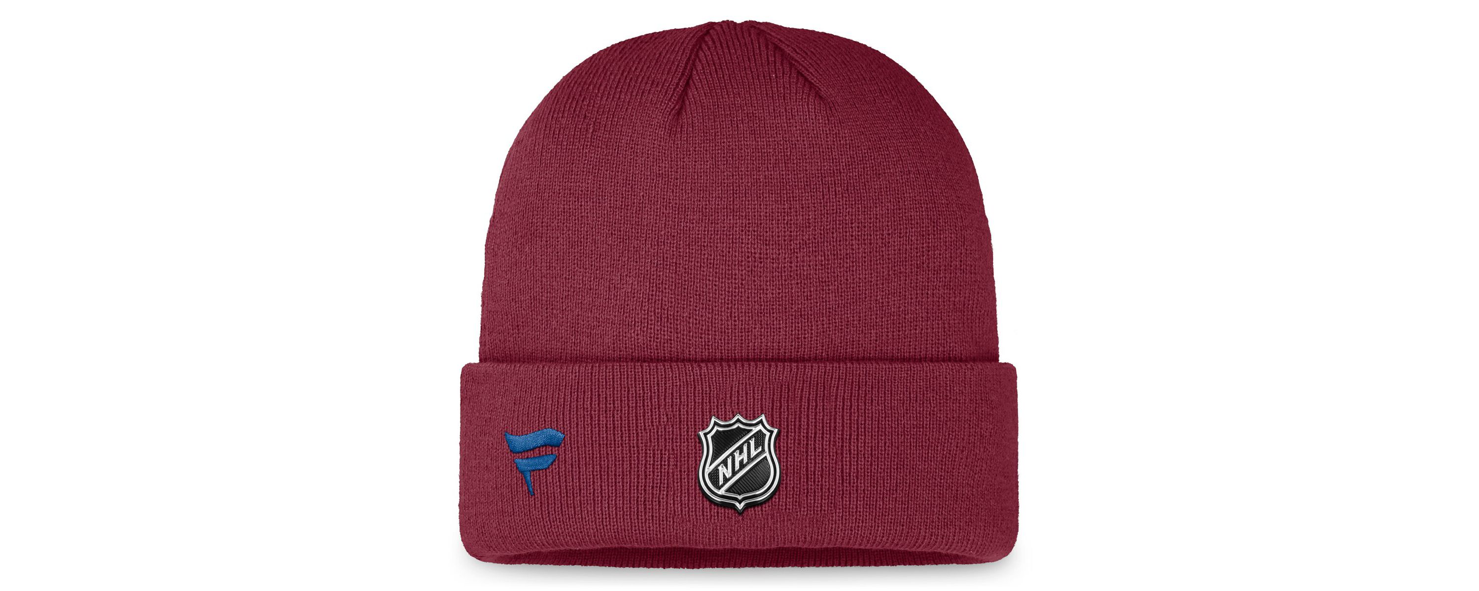 NHL Fanatics Colorado Avalanche Authentic Pro Training Camp Cuffed Knit Hat