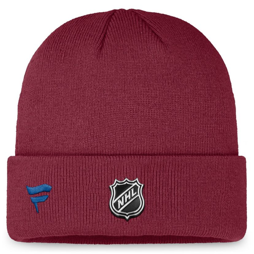 NHL Fanatics Colorado Avalanche Authentic Pro Training Camp Cuffed Knit Hat