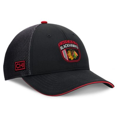 Mens NHL Fanatics Chicago Blackhawks 2024 NHL Draft On Stage Trucker Adjustable Hat