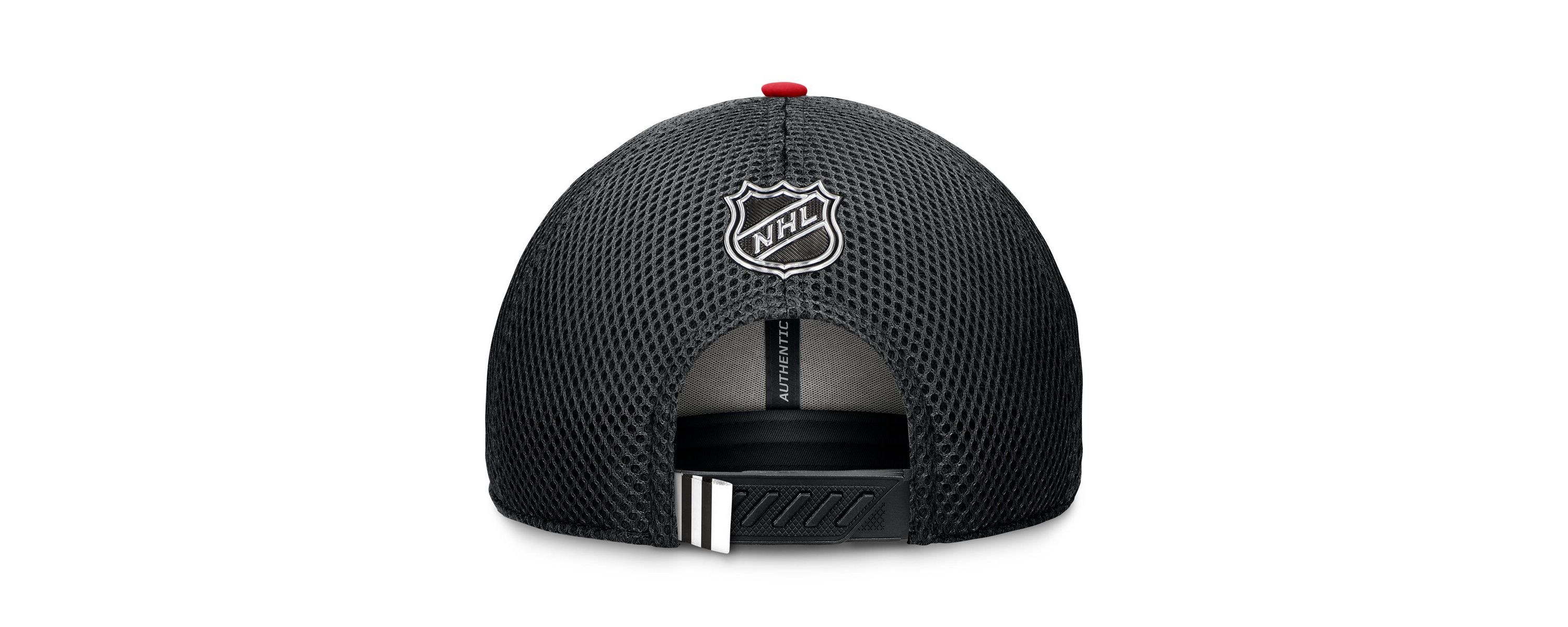 NHL Fanatics Chicago Blackhawks 2024 NHL Draft On Stage Trucker Adjustable Hat