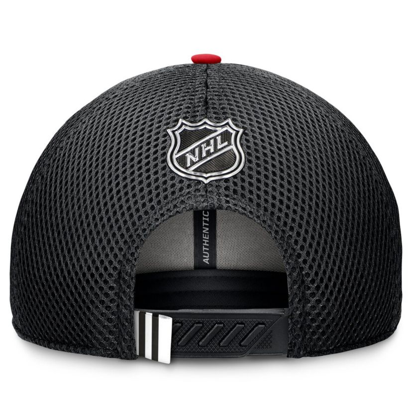 NHL Fanatics Chicago Blackhawks 2024 NHL Draft On Stage Trucker Adjustable Hat