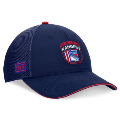 Mens NHL Fanatics New York Rangers 2024 NHL Draft On Stage Trucker Adjustable Hat