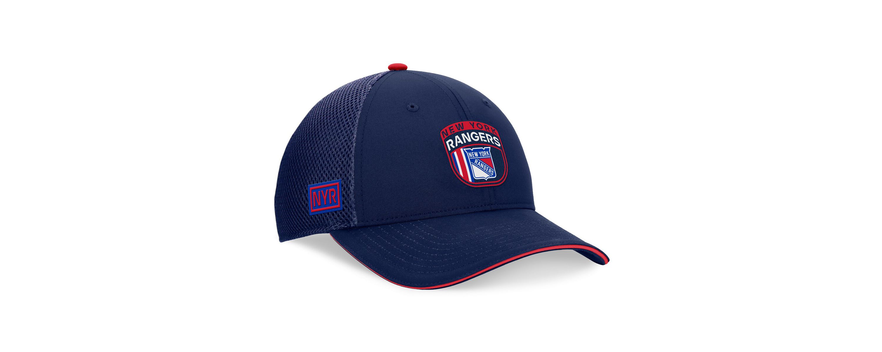 NHL Fanatics New York Rangers 2024 NHL Draft On Stage Trucker Adjustable Hat